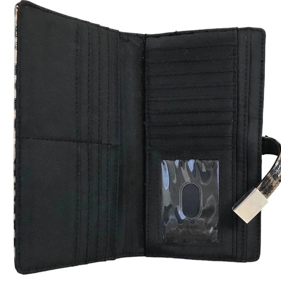 Cheetah Wallet with Checkbook Cover Pre-owned Good Condition - Picture 4 of 6